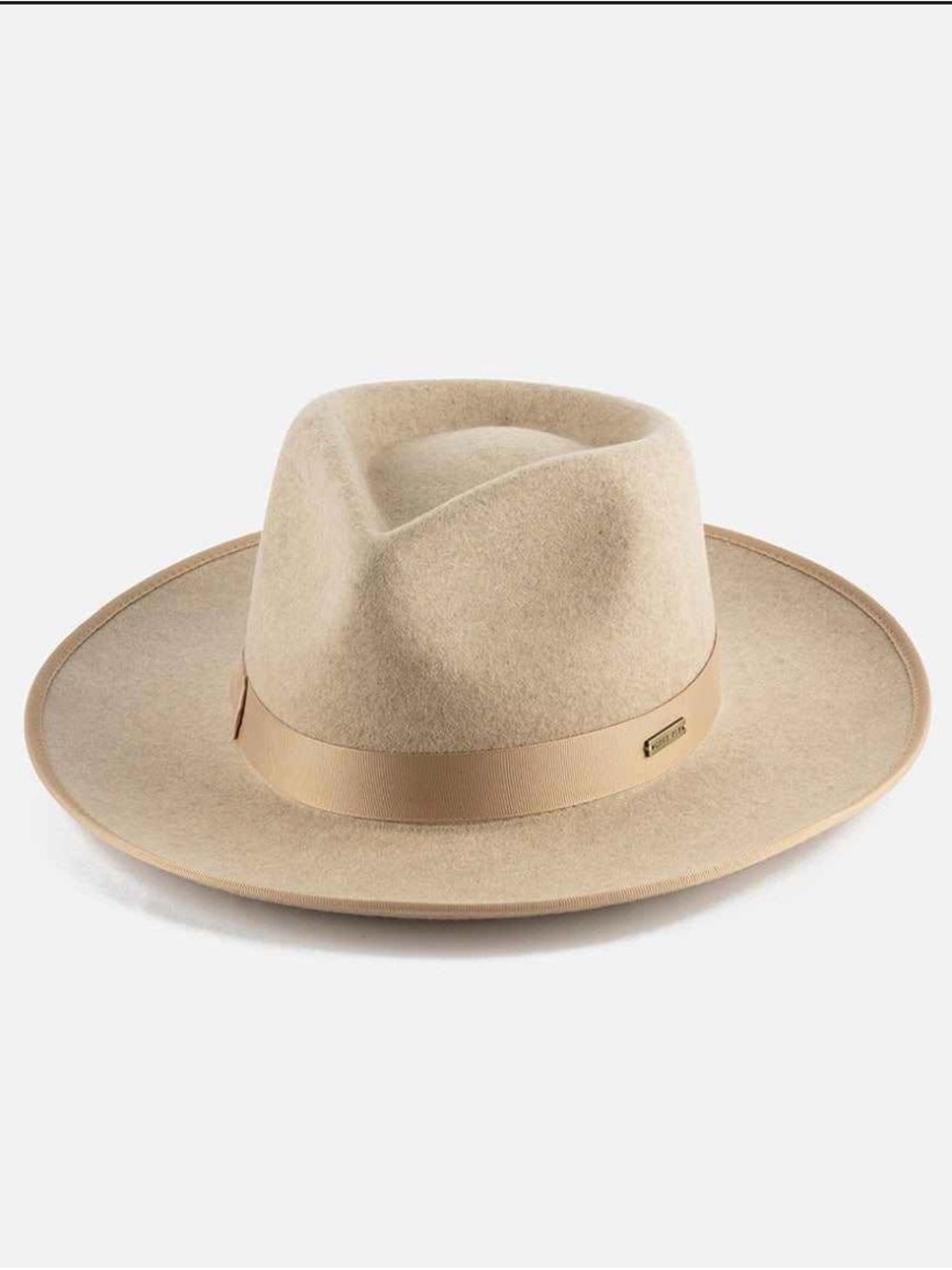 Gigi Pip Felt Fedora Hat in Oatmeal